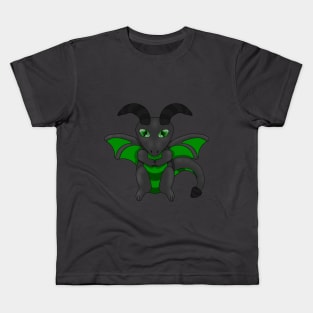 Cute Green Dragon Kids T-Shirt